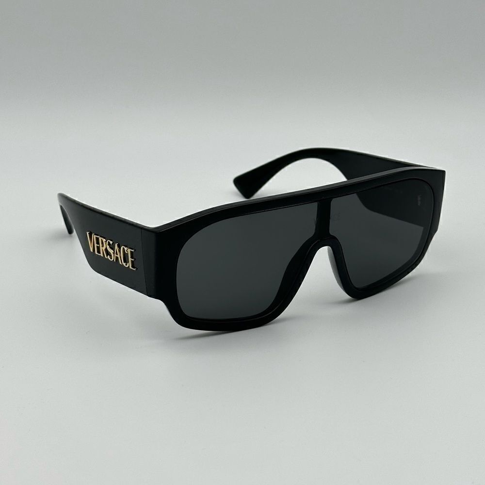 VERSACE Sunglasses VE4439 GB1/87 Black/Dark Grey Unisex NEW - Picture 5 of 14